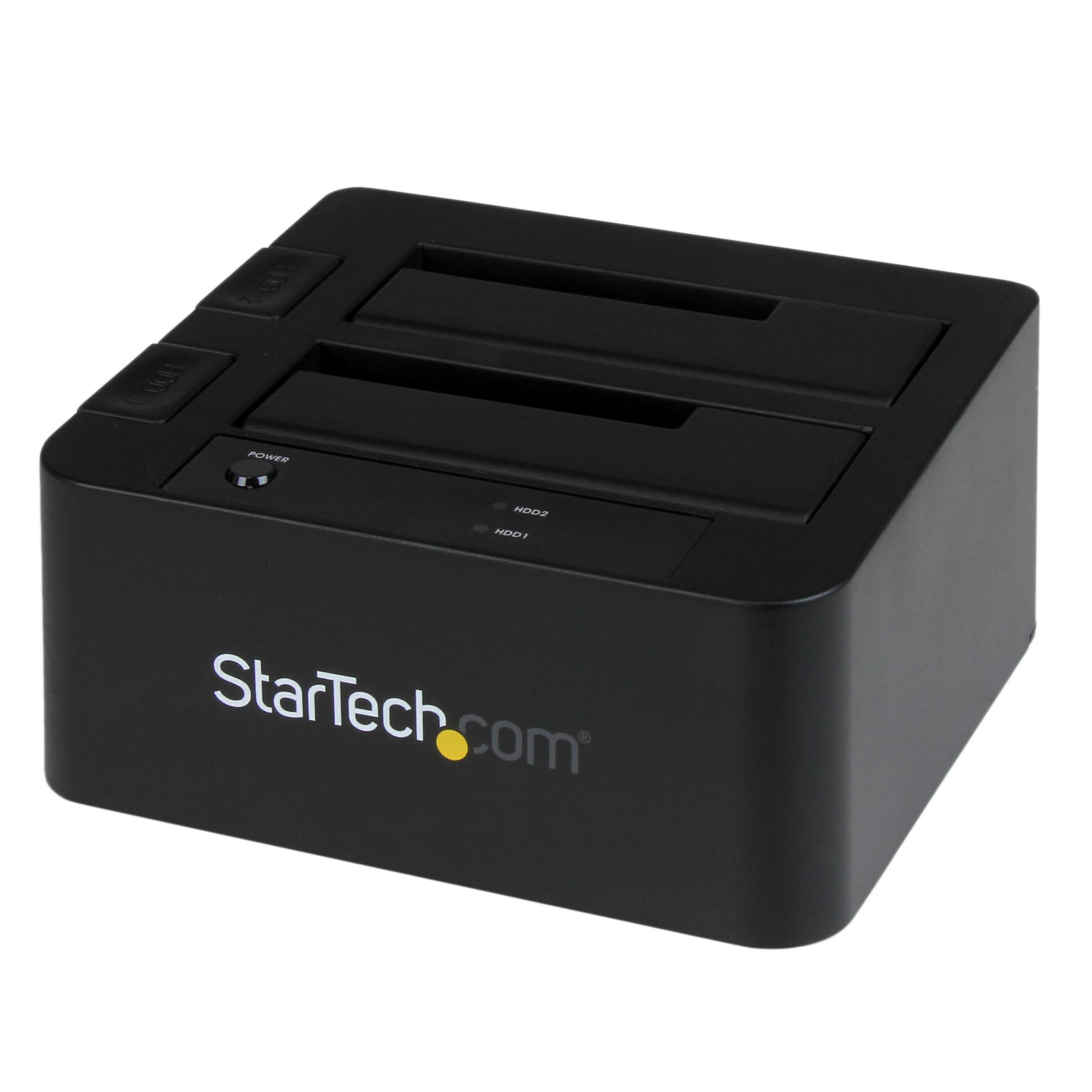 Image of StarTech.com Dual-Bay USB 3.0 / eSATA to SATA Hard Drive Docking...