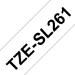 Brother TZE-SL261 label-making tape Black on white