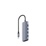 Cudy UH500 interface hub USB 3.2 Gen 1 (3.1 Gen 1) Type-C 5000 Mbit/s Grey, Silver