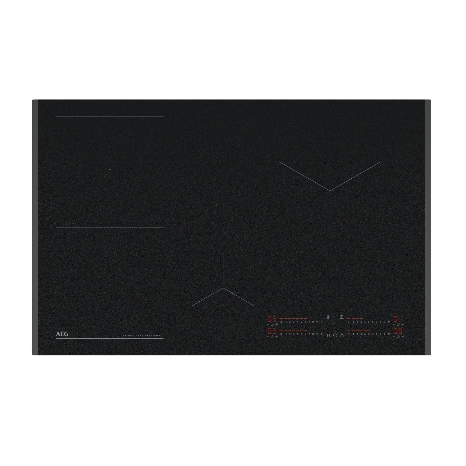 Photos - Other for Computer AEG 6000 Series 80cm 4 Zone Induction Hob with Bridge Zone 949598201 