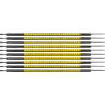 Brady SCNG-05-R cable marker Black, Yellow Nylon 300 pc(s)