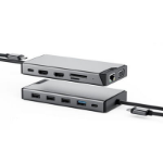 ALOGIC DUCDDV3V2 laptop dock/port replicator Wired USB 3.2 Gen 1 (3.1 Gen 1) Type-A + Type-C Grey