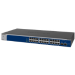 NETGEAR XS724EM Unmanaged 10G Ethernet (100/1000/10000) Black, Blue