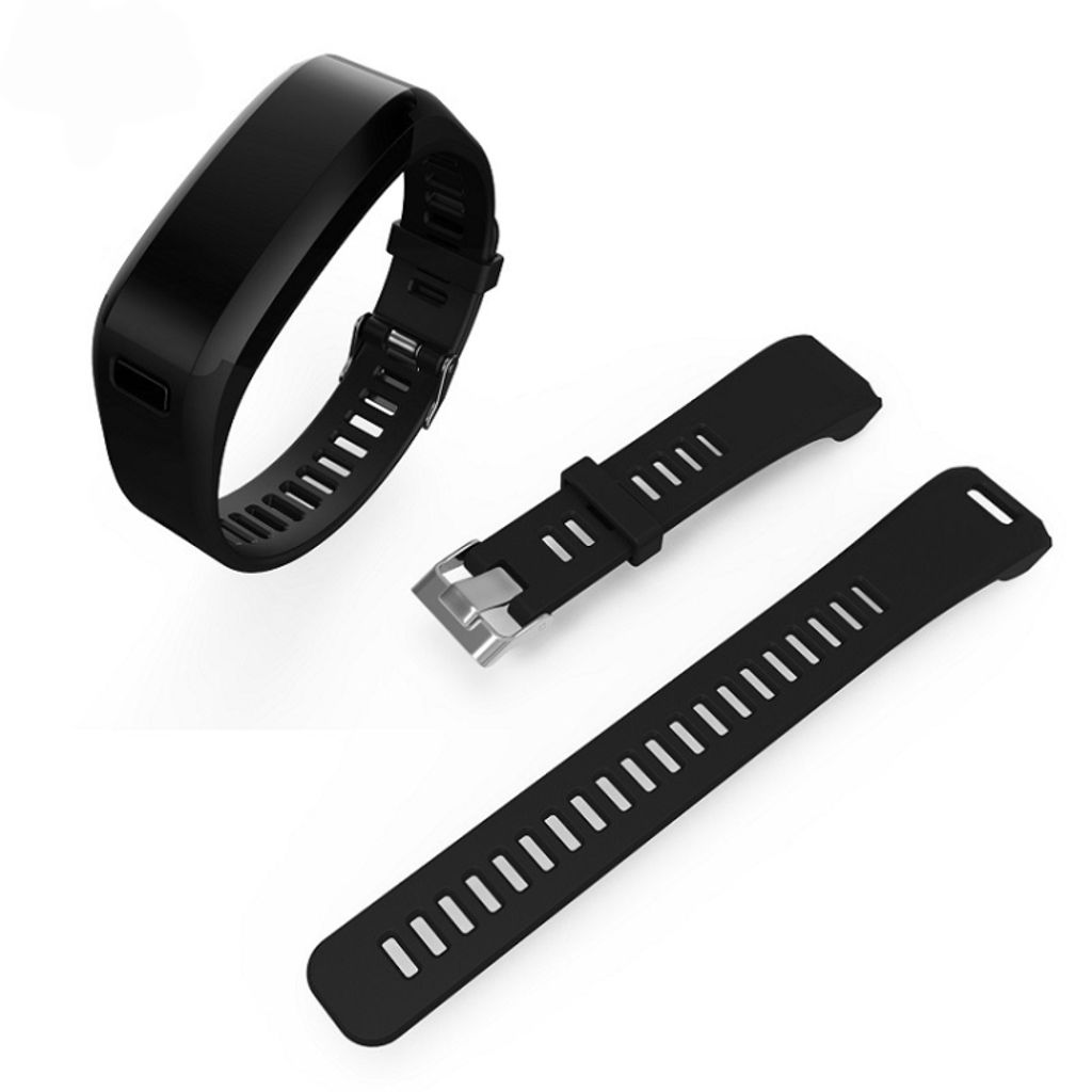 EU Product - VivoSmart HR Sport Silicone Watch Strap - Black thumbnail