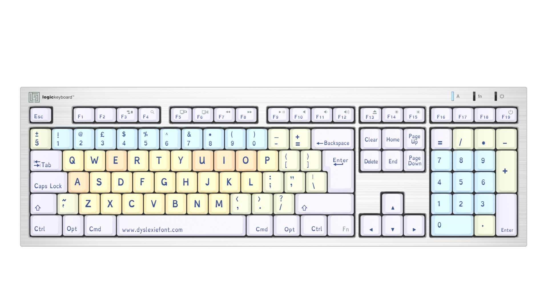 LKB-DYSLEX-CWMU-UK keyboard Home USB QWERTY English Whit