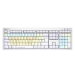 Logickeyboard LKB-DYSLEX-CWMU-UK keyboard Home USB QWERTY English White