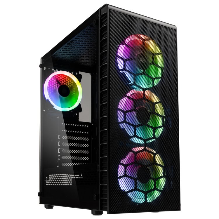 KLK Kolink Observatory Lite Mesh RGB Mid Tower - black
