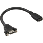 InLine HDMI 4K2K Adapter Type A female / A female with flange 0.6m