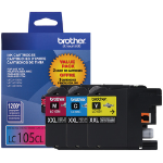 Brother LC105 C/M/Y ink cartridge 3 pc(s) Original High (XL) Yield Cyan, Magenta, Yellow