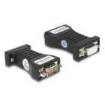 DeLOCK 64314 seriële converter/repeater/isolator RS-232 Zwart