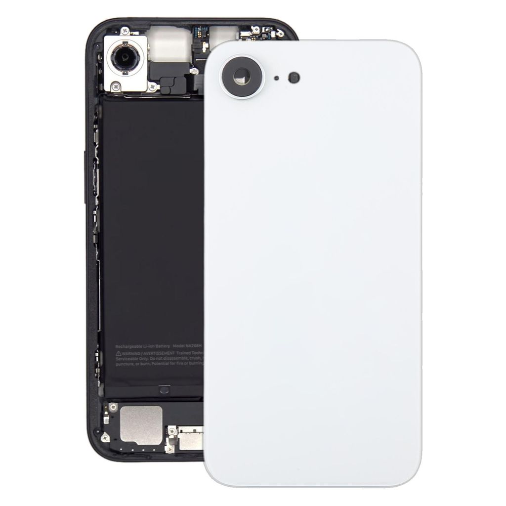 EU Product - iPhone 17e/16e Back Cover with Small Parts (without logo) - White thumbnail