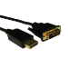 Cables Direct HDHDPORT-001-2M video cable adapter DisplayPort DVI Black