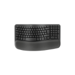 Logitech ERGO Wave Keys tangentbord Kontor Trådlös RF + Bluetooth AZERTY Fransk grafit