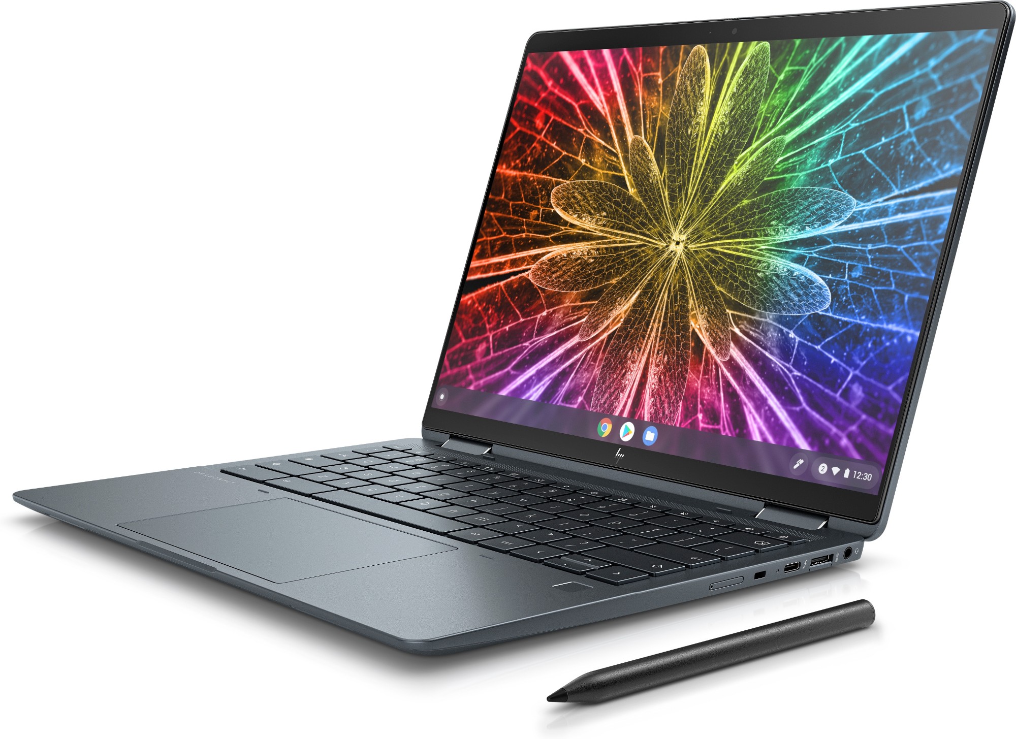HP Elite Dragonfly Chromebook 34.3 cm (13.5") Touchscreen WUXGA+ Intel® Core i5 i5-1245U 8 GB LPDDR4x-SDRAM 128 GB SSD Wi-Fi 6 (802.11ax) ChromeOS Grey