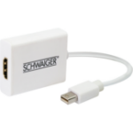 Schwaiger Mini DisplayPort/HDMI 0.15m 0,15 m HDMI Type A (Standaard) Wit