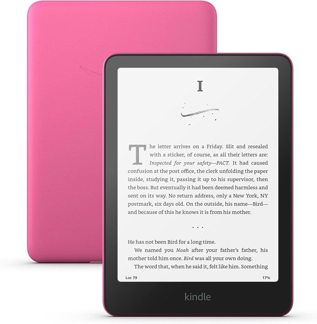 KIL Kindle Paperwhite Ebook Reader (12th Generation) 2024 7 glare-free 16GB Wi-Fi (with ads) Raspberry