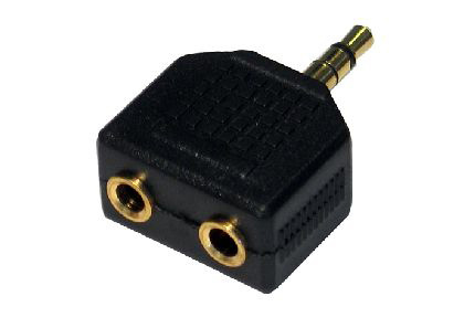 Cables Direct 3T2R cable gender changer 3.5mm 2x 3.5mm Black