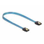 DeLOCK SATA 6 Gb/s Cable UV glow effect blue 50 cm