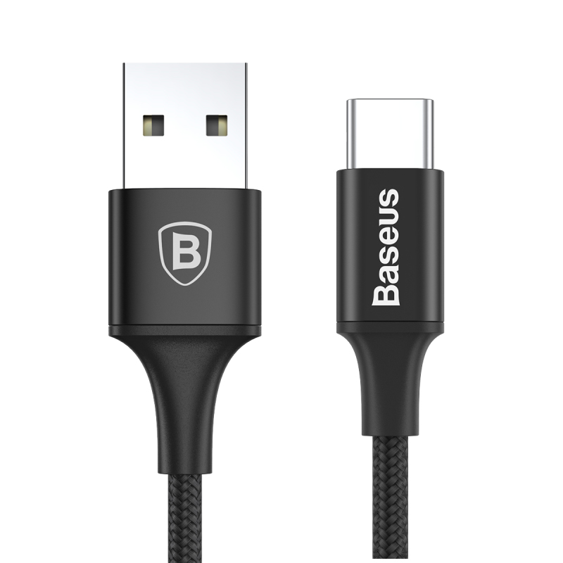 Baseus CAMKLF-BG1 USB cable 1 m USB 2.0 USB A USB C Black