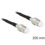DeLOCK 88592 coaxial cable RG-174 0.2 m FME Black