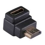 Cablenet HDMI 1.4b Right Angled Male - Female Black Coupler