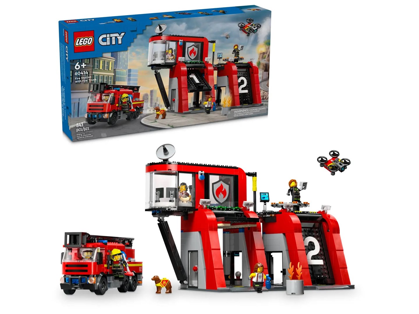 LEGO City 60414 Remiza Strazacka Z Woz