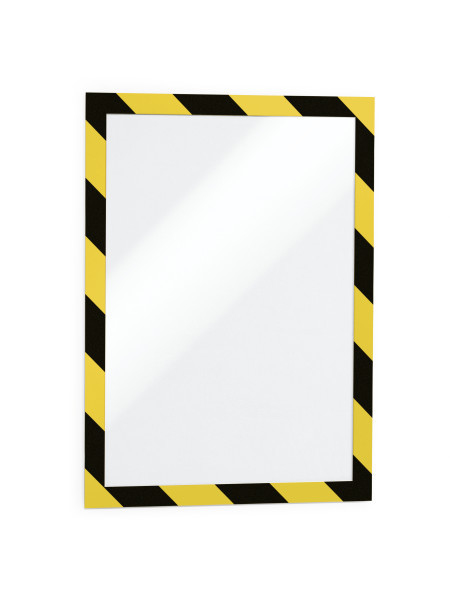 Image of Durable Duraframe Security A4 magnetic frame Black, Yellow