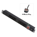 Lindy 1U 8 Way IEC Sockets, Horizontal PDU with UK Mains Plug