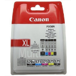 Canon 0318C004/PGI-570CLI-571 Ink cartridge multi pack 1xPGI BK + 1xCLI Bk,C,M,Y Pack=5 for Canon Pixma MG 5750/7750