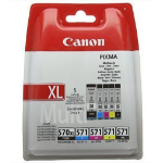 Canon 0318C004/PGI-570CLI571 Ink cartridge multi pack 1xPGI BK + 1xCLI Bk,C,M,Y Pack=5 for Canon Pixma MG 5750/7750