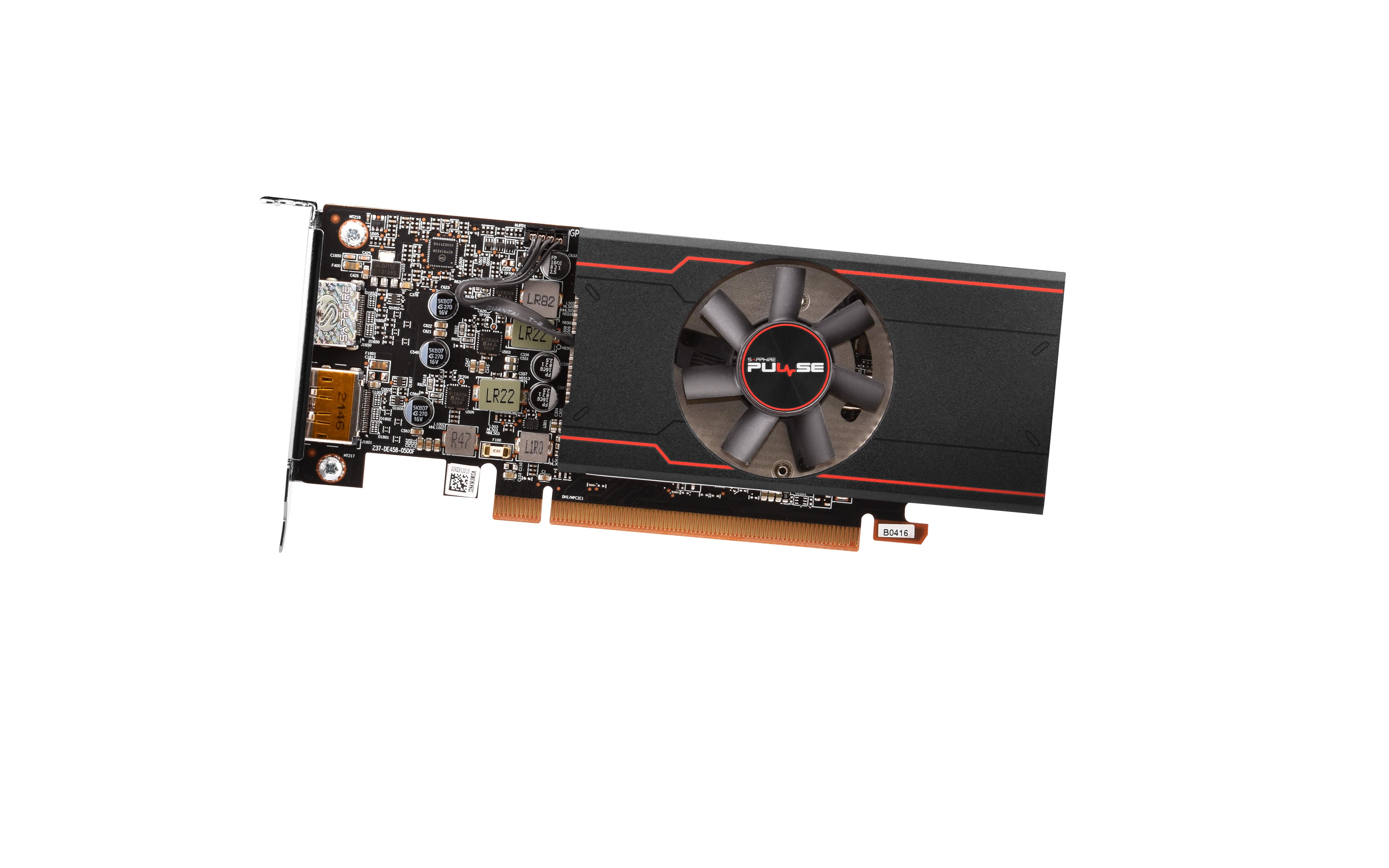 Image of Sapphire PULSE 11315-01-20G graphics card AMD Radeon RX 6400 4 GB...