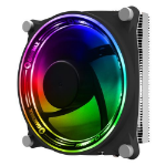 GAMEMAX Gamma 300 Rainbow ARGB Low Profile Heatsink & Fan Intel & AMD Sockets Hydro Bearing Fan 5 Copper Heatpipes