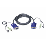 ATEN VGA / Audio Cable KVM cable Black 1.8 m