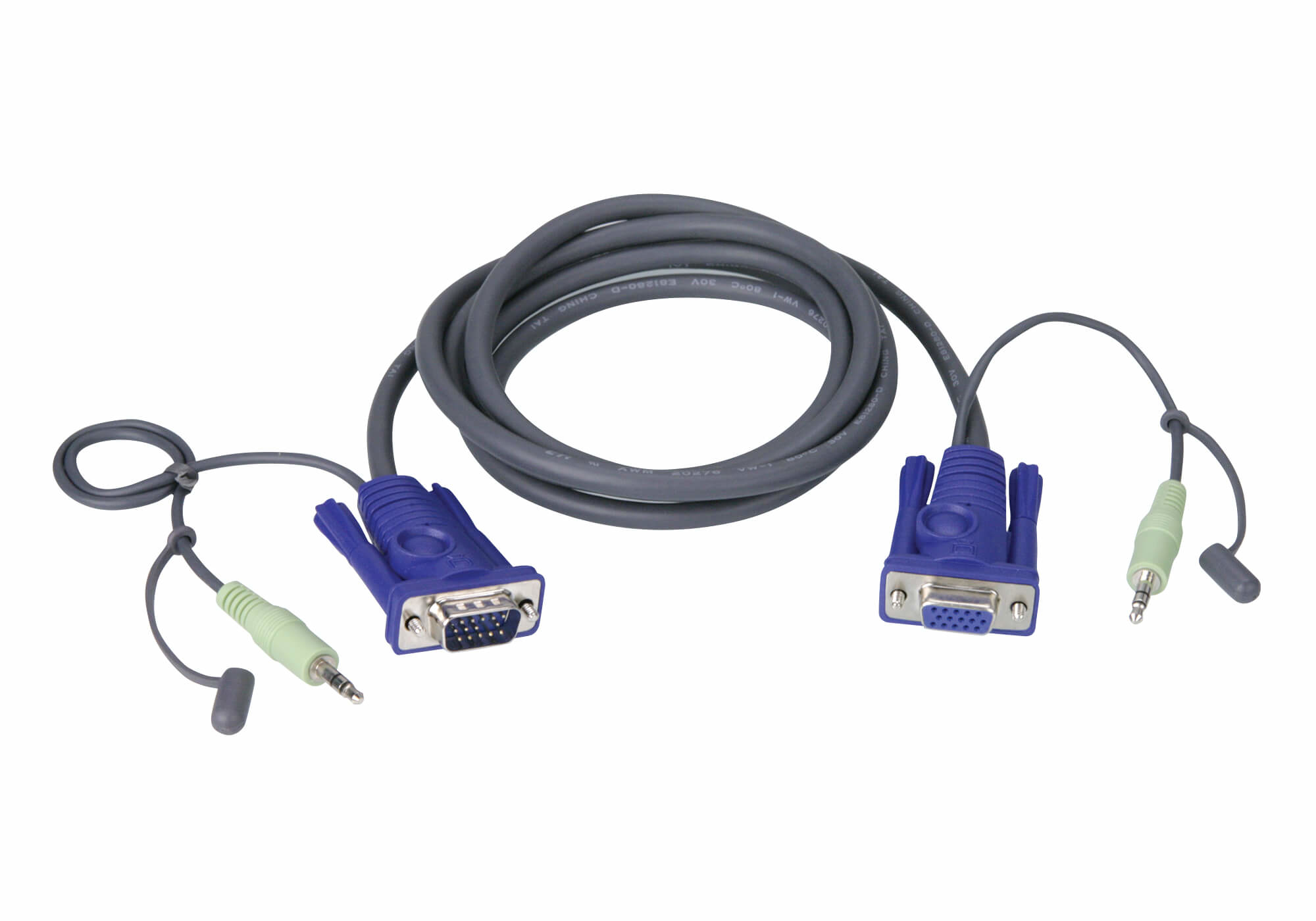 ATEN VGA / Audio Cable KVM cable Black 1.8 m
