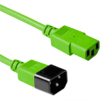 ACT Netsnoer C13 - C14 groen 0,6 m