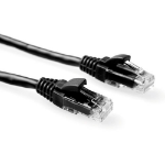 ACT Zwarte 3 meter U/UTP CAT6 patchkabel snagless met RJ45 connectoren
