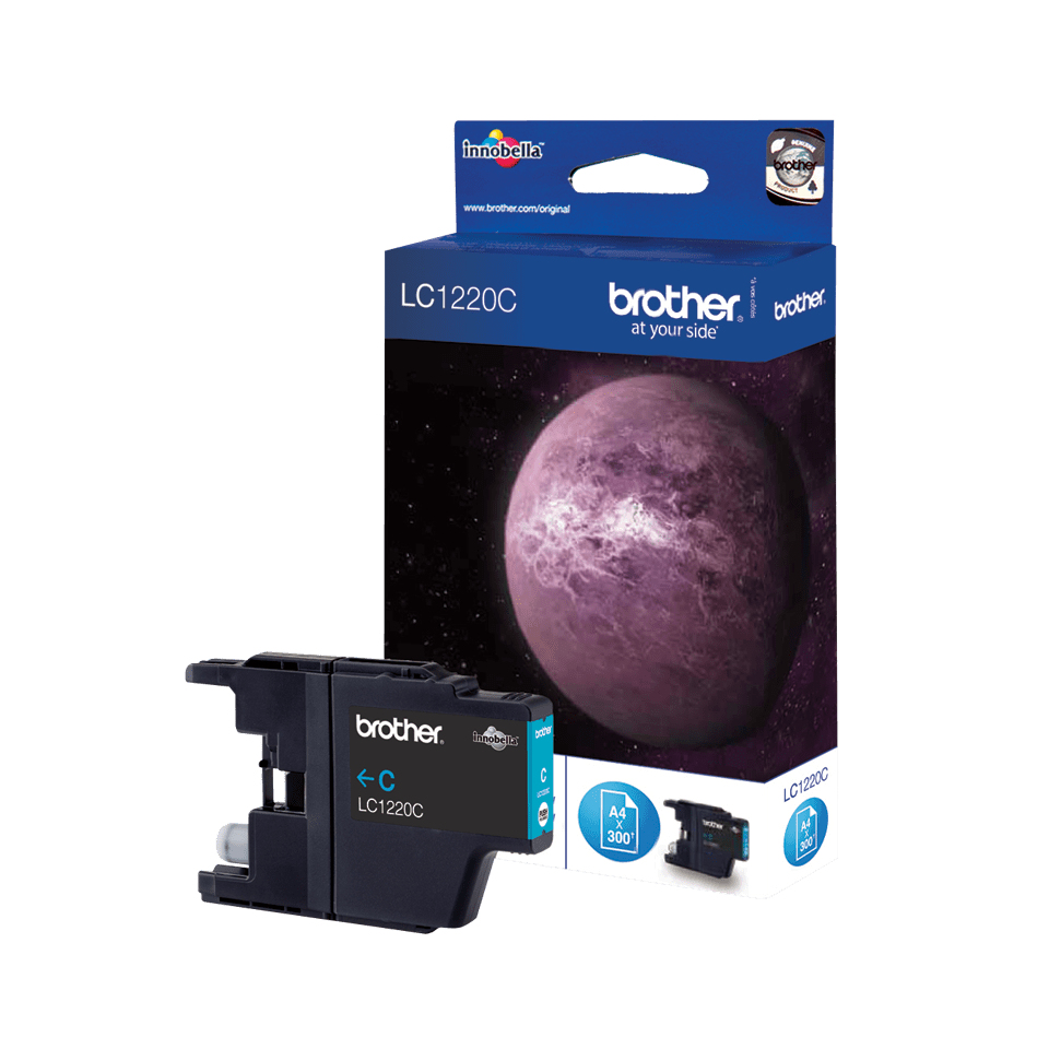 Image of Brother LC-1220C Ink cartridge cyan, 300 pages ISO/IEC 24711 for...
