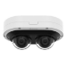 Hanwha NETWORK VANDAL OUTDOOR 2CH AIIR DOME CAMERA, (6MP X 2SENSORS) 12MP @