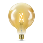 4lite WiZ Connected G125 E27 Filament Bulb Amber