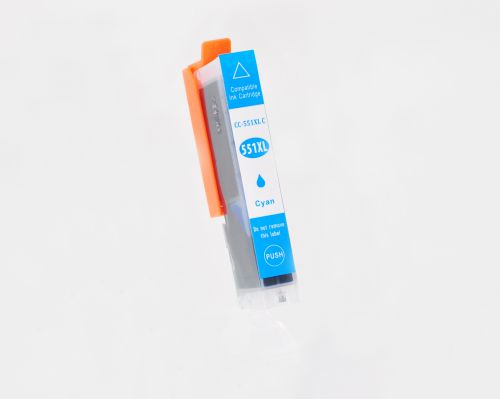 CTS Compatible Canon CLI-551XLC Cyan Inkjet