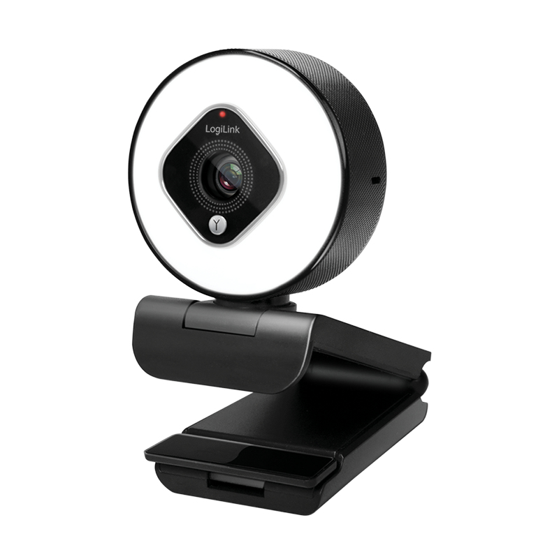 Image of LogiLink UA0384 webcam 2 MP 1920 x 1080 pixels USB 2.0 Black, White