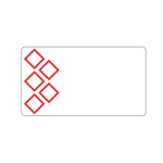 Brother LTZ12105F5PI self-adhesive label Rectangle White, Red