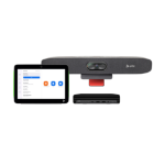 POLY Studio Small Room Bundle for Zoom Rooms: Studio R30 USB Video Bar and HP PC w/TC10 (ABB)