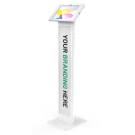 Compulocks iPad 10th-11th (A16) Gen, Apex Enclosure Brandable Floor Stand - White