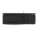 Logitech K120 Tastatur Büro USB Englisch Schwarz