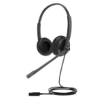 Yealink YHD342 Wideband QD Dual Headset with Soft Leather Ear Cushion, All Day Wearing Comfort, High-Quality Audio