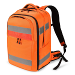 DICOTA Hi-Vis V2 backpack Rucksack Orange Recycled polyethylene terephthalate (rPET), Thermoplastic polyurethane (TPU)