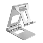 Brateck Aluminium Foldable Stand Holder for Phones and Tablets- Silver (LS)