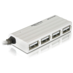 DeLOCK USB 2.0 external 4-port HUB 480 Mbit/s White