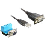 DeLOCK 62406 seriële kabel Zwart 0,82 m USB Type-A DB-9